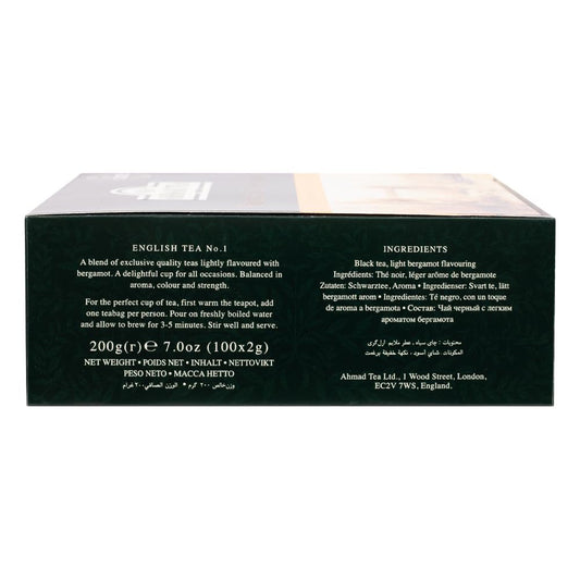 Ahmad Tea English Tea No. 1 – 100 Tagged Tea Bags