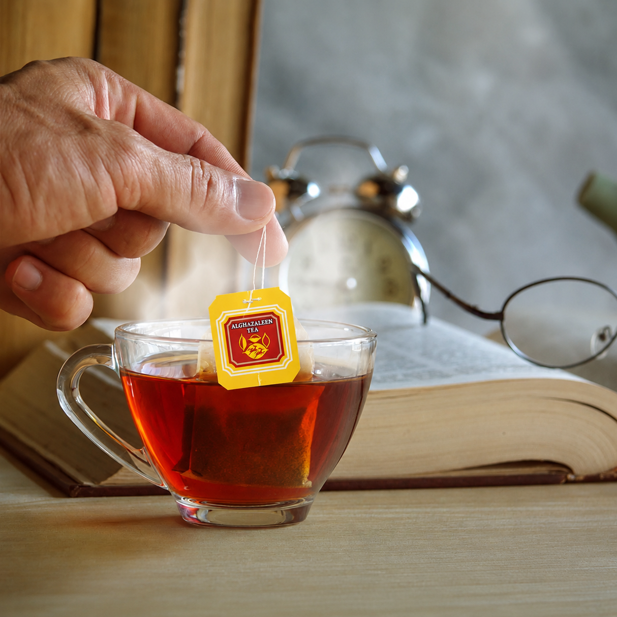 Alghazaleen Pure Ceylon Black Tea Bags 100 Count – Premium Sri Lankan Tea